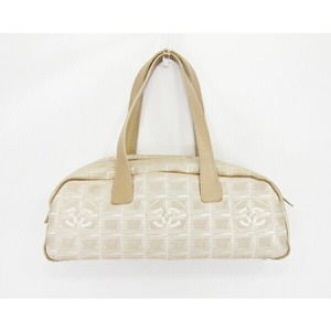 CHANEL Boston Bag Beige